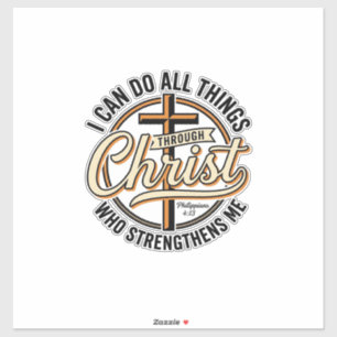 Christian Philippians 4_13 Vintage Quote Shirt Des