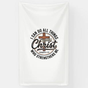 Christian Philippians 4_13 Vintage Quote Shirt Des Banner