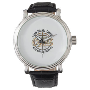 Christian Philippians 4_13 Vintage Quote Shirt Des Watch