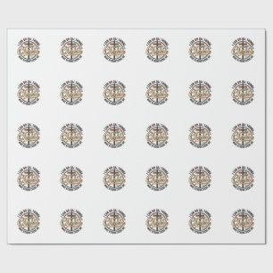 Christian Philippians 4_13 Vintage Quote Shirt Des Wrapping Paper