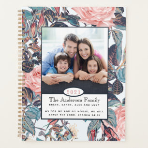 Christian Photo Floral Bible 2022 Photo Planner