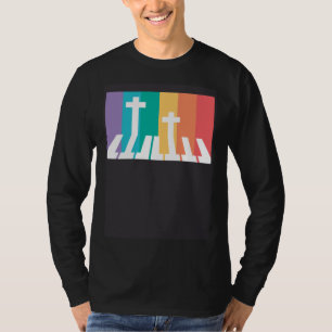 Christian Pianist Piano Player Religious Musician  T-Shirt