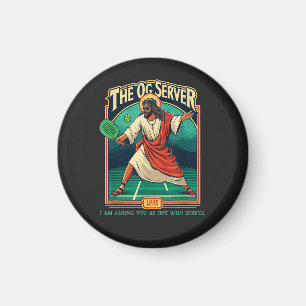 Christian Pickleball Jesus Magnet