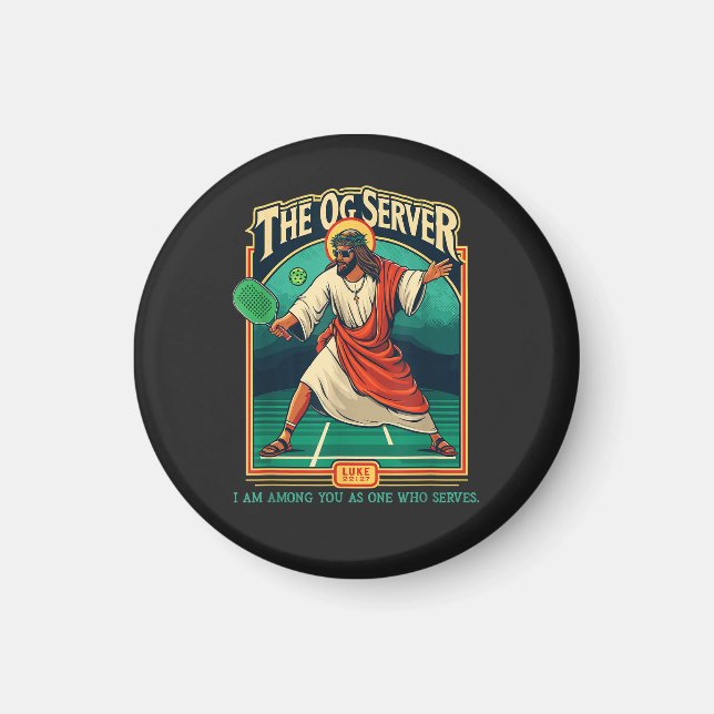 Christian Pickleball Jesus Magnet (Front)