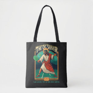 Christian Pickleball Jesus Tote Bag