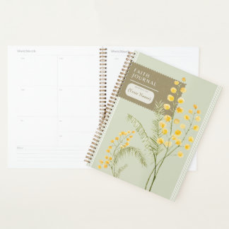 Christian Planner Faith Journal Yellow Flowers