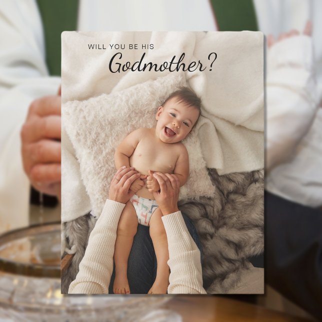 Christian Poem Will You Be My Godmother Invitation (Creator Uploaded)