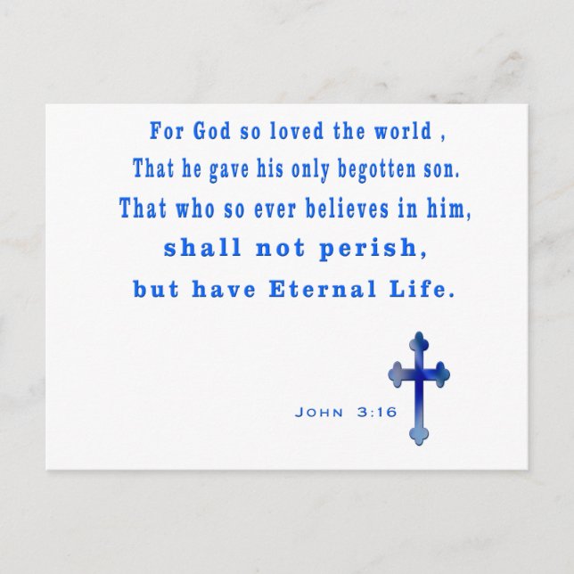 Christian Postcard (Front)