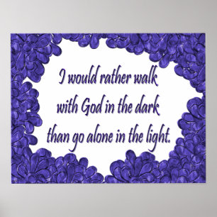 Christian Poster with Inspirational Saying