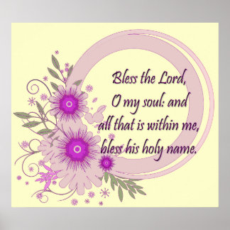 Christian Poster with Scripture