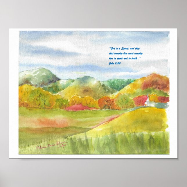 Christian Poster with Scripture (Front)