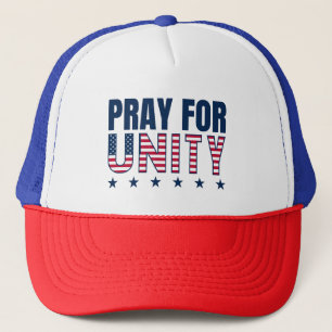 Christian PRAY FOR UNITY USA Day of Prayer Trucker Hat