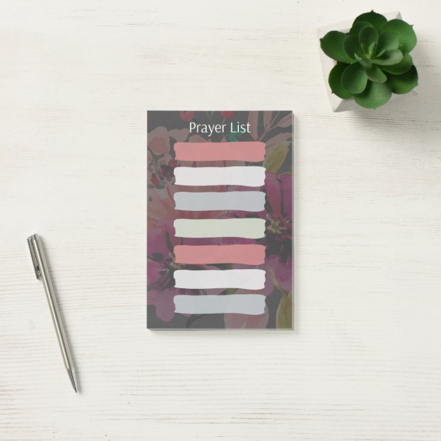 Christian Prayer List Sticky Post-it Notes (Office)