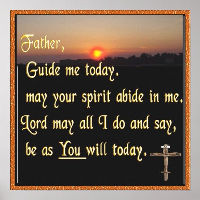 Christian prayer poster (Front)