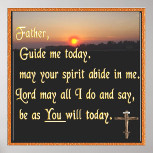 Christian prayer poster art