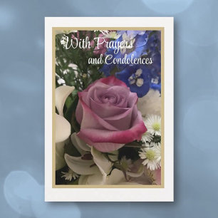 Christian Prayers and Condolences Card