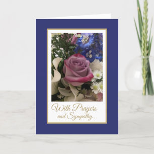 Christian Prayers and Sympathy Greeting Card
