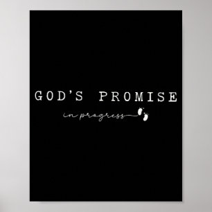 Christian Pregnancy God'promise In Progresfaith Ba Poster