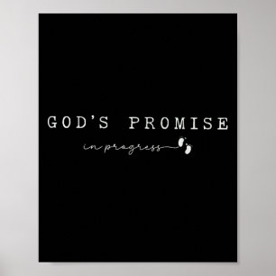 Christian Pregnancy God'promise In Progresfaith Ba Poster