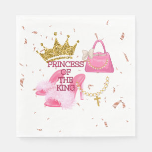 Christian Princess birthday party napkins