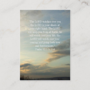 Christian Psalm 121 Inspirational Business Card