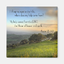 Christian Psalm 121 Magnet