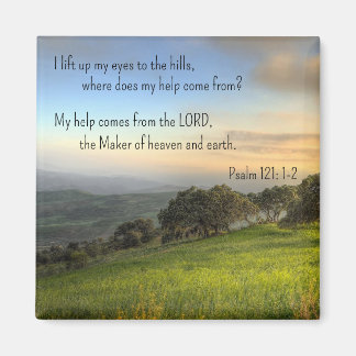 Christian Psalm 121 Magnet