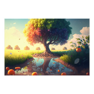 Christian Psalm 1 - Tree Photo Print