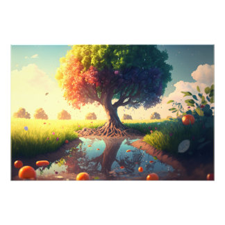 Christian Psalm 1 - Tree Photo Print