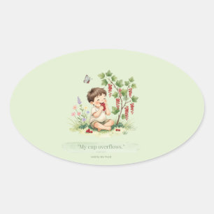 Christian Psalm 23:5 Sticker – My Cup Overflows