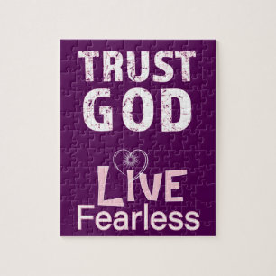 Christian Puzzles Trust God Live Fearless