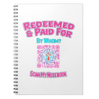 Christian QR Code Notebook Redeemed and Paid For