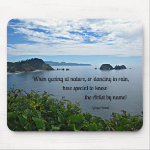 Christian quote about Nature Mouse Pad