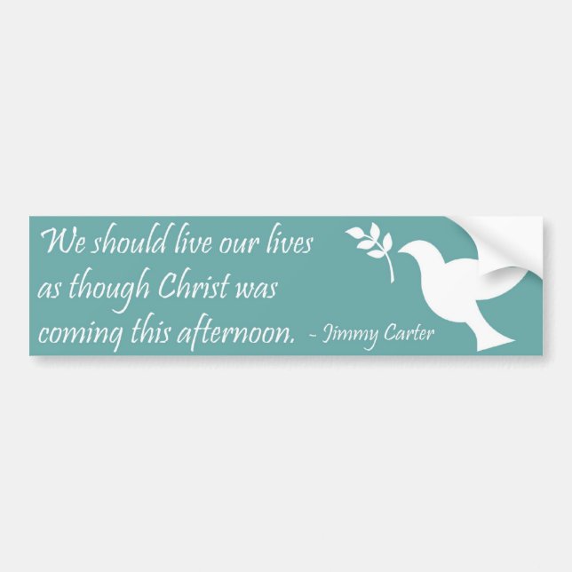 Christian Quote Bumper Sticker (Front)