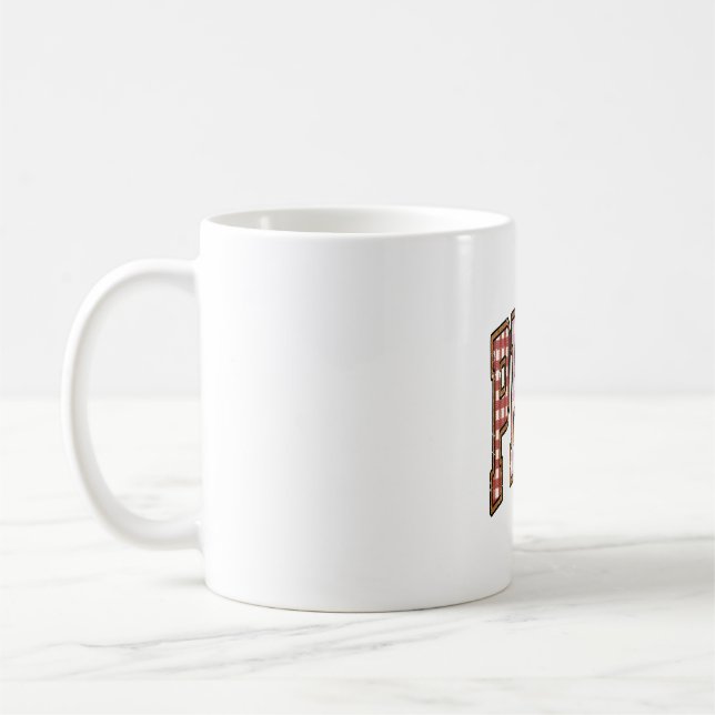 Christian Quote Flowers Sublimation Pray Coffee Mug (Left)