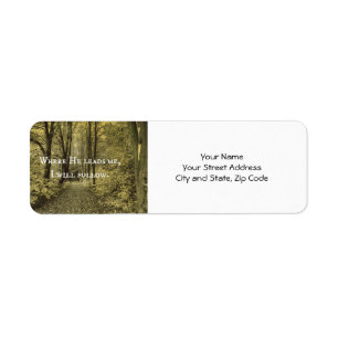 Christian Quote Return Address Label