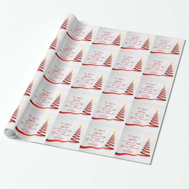 Christian Quote Romans 6:23/Wrapping Paper (Unrolled)