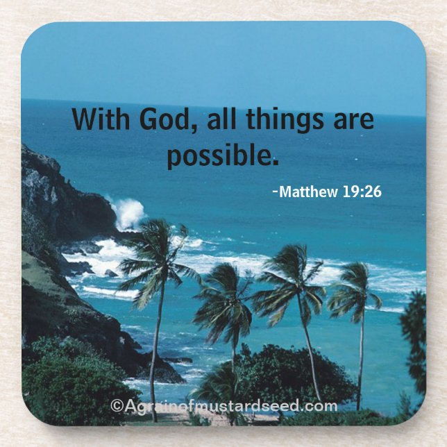 Christian Quotes Inspirational Coaster (Front)