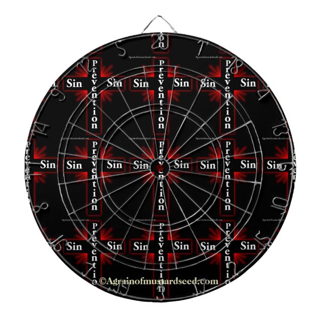 Christian Quotes Inspirational Dartboard (Front)