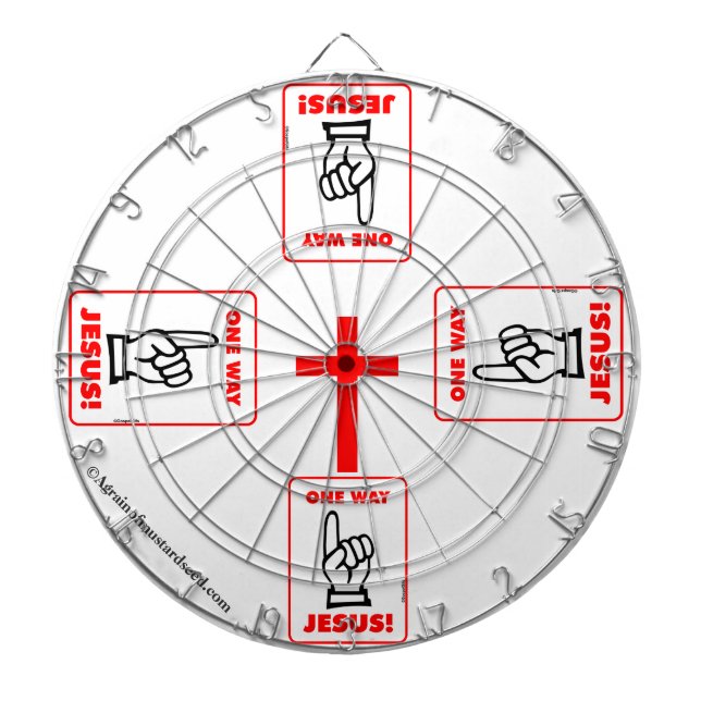 Christian Quotes Inspirational Dartboard (Front)