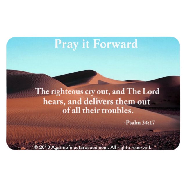 Christian Quotes Inspirational Magnet (Horizontal)