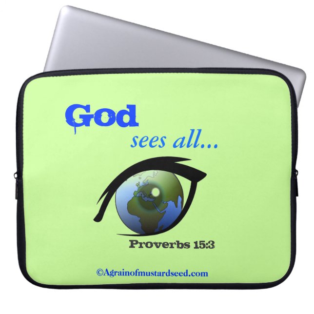 Christian Quotes Laptop Sleeve (Front)