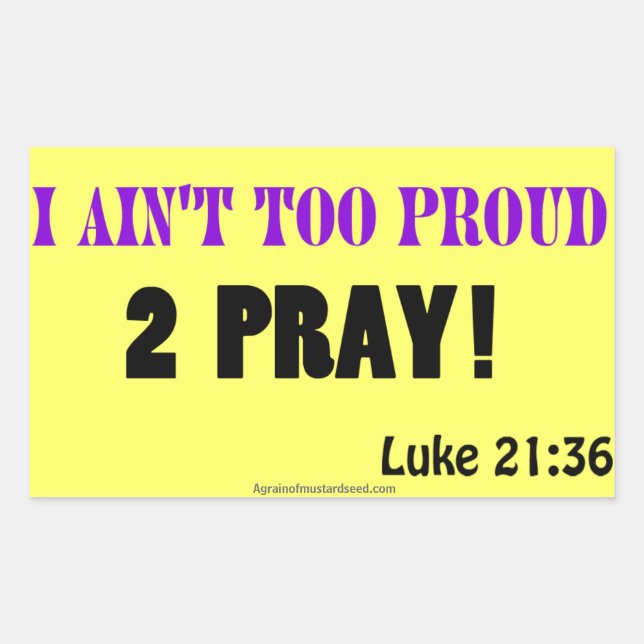 Christian Quotes Rectangular Sticker (Front)