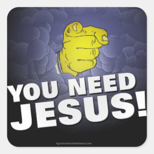 Christian Quotes Square Sticker