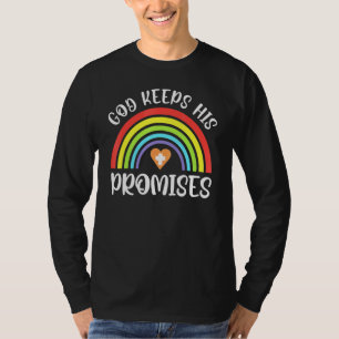 Christian Rainbow God Keeps His Promises Bible Noa T-Shirt