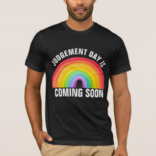CHRISTIAN RAINBOW T-SHIRTS JUDGEMENT DAY SOON