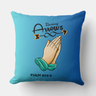 Christian Raising Arrows Throw Pillow