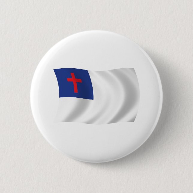 Christian Religion Flag Button (Front)