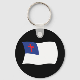 Christian Religion Flag Keychain