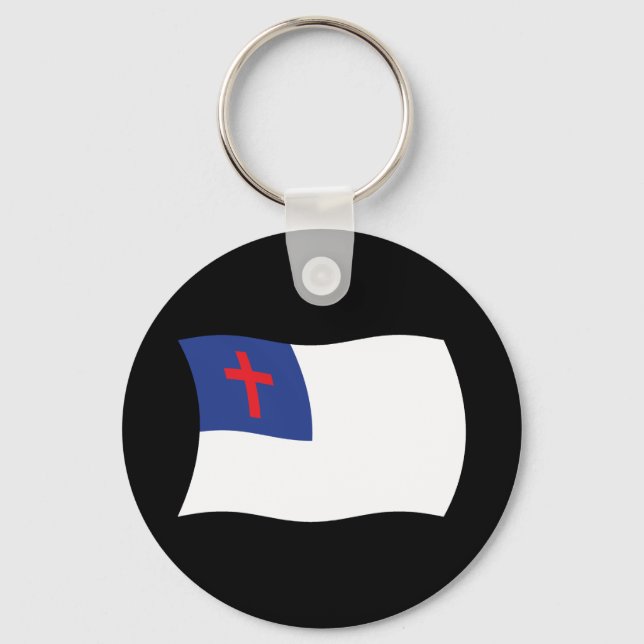 Christian Religion Flag Keychain (Front)